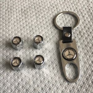 MERCEDES BENZ KEY CHAIN & VALVE STEM CAPS